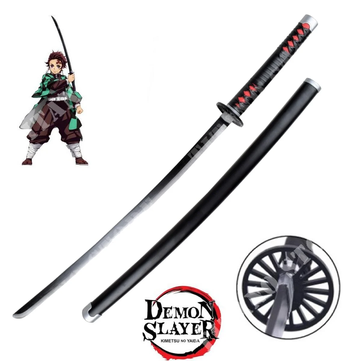 KATANA DE TANJIRO KAMADO ANIME DEMON KIMETSU NO YAIBA (ZS920)