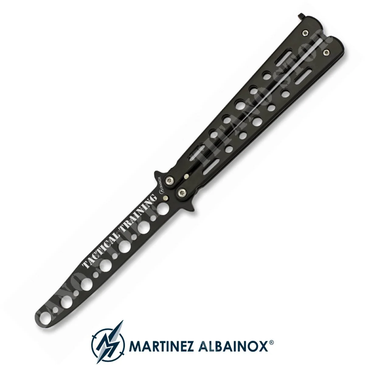 CUCHILLO MARIPOSA ENTRENAMIENTO TÁCTICO NEGRO ALBAINOX (ALB-02157)