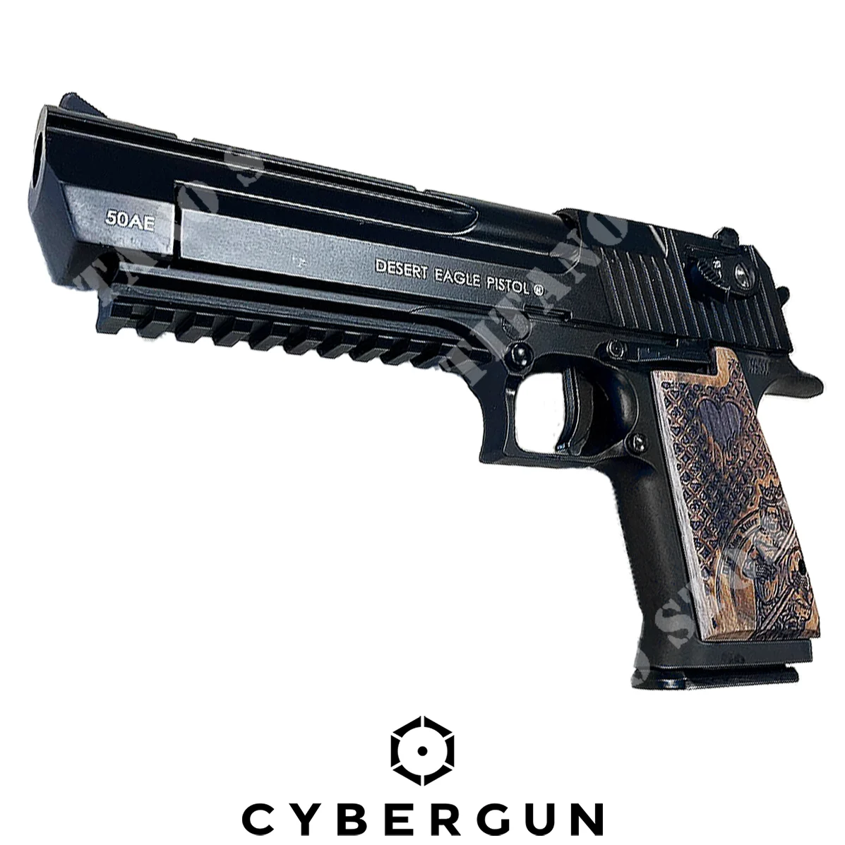 PISTOLA DESERT EAGLE .50AE POKER EDICION LIMITADA 6mm Co2 CYBERGUN (CBR-950530)