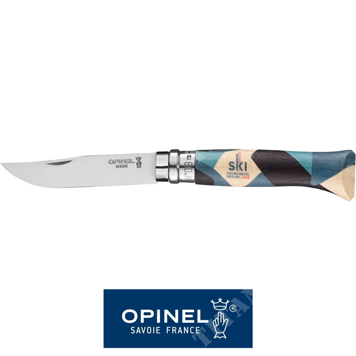 CUCHILLO N.08 SKY ROC DE FER COURCHEVEL MERIBEL 23 OPINEL (OPN-2616)