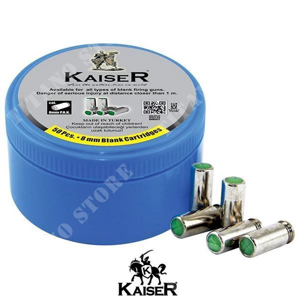 CARTUCHOS EN BLANCO KAISER DE 8 MM (KA8)