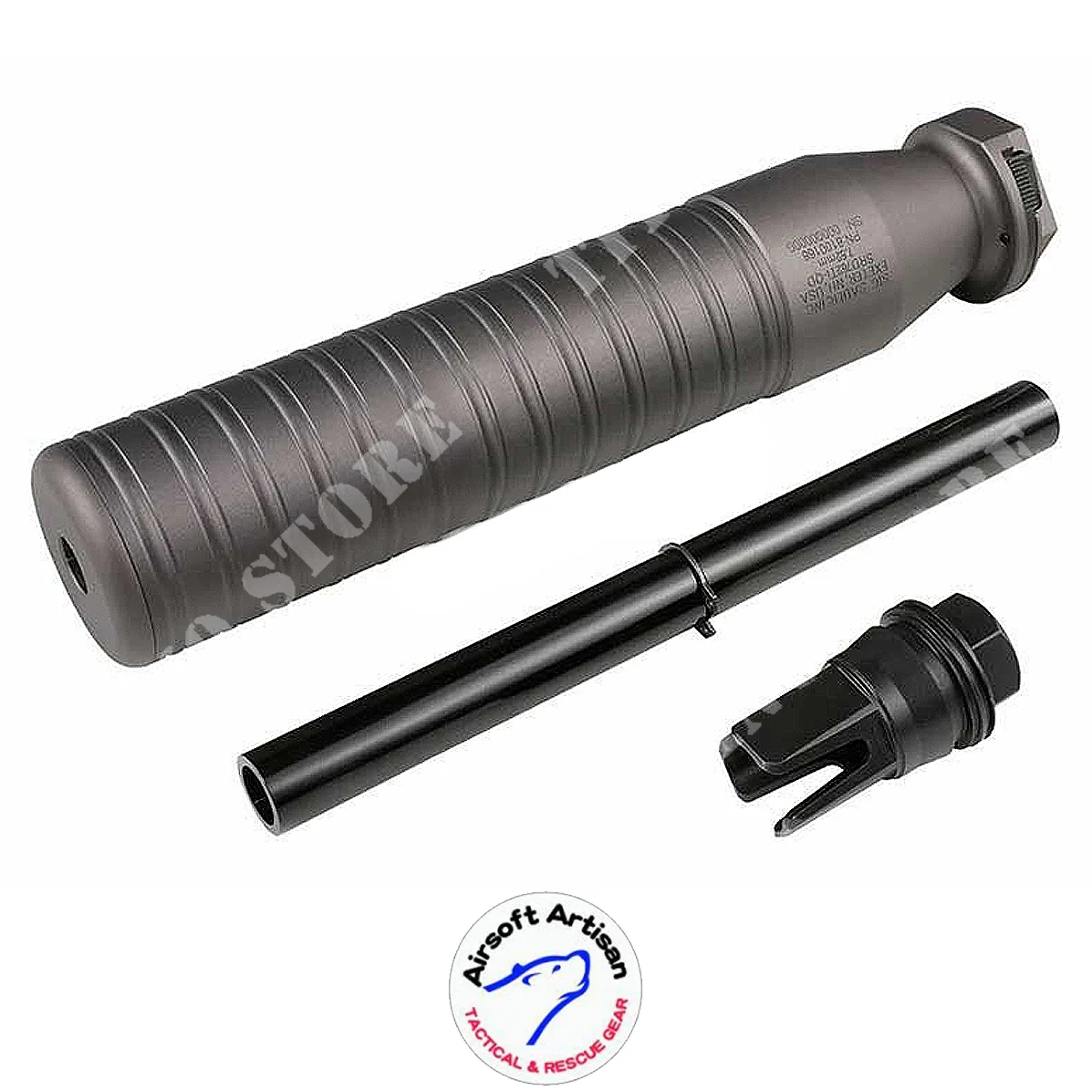 762TI SILENCIADOR CON FLASH HIDER PARA MCX AIRSOFT ARTISAN (AART-SIL-15-BK)