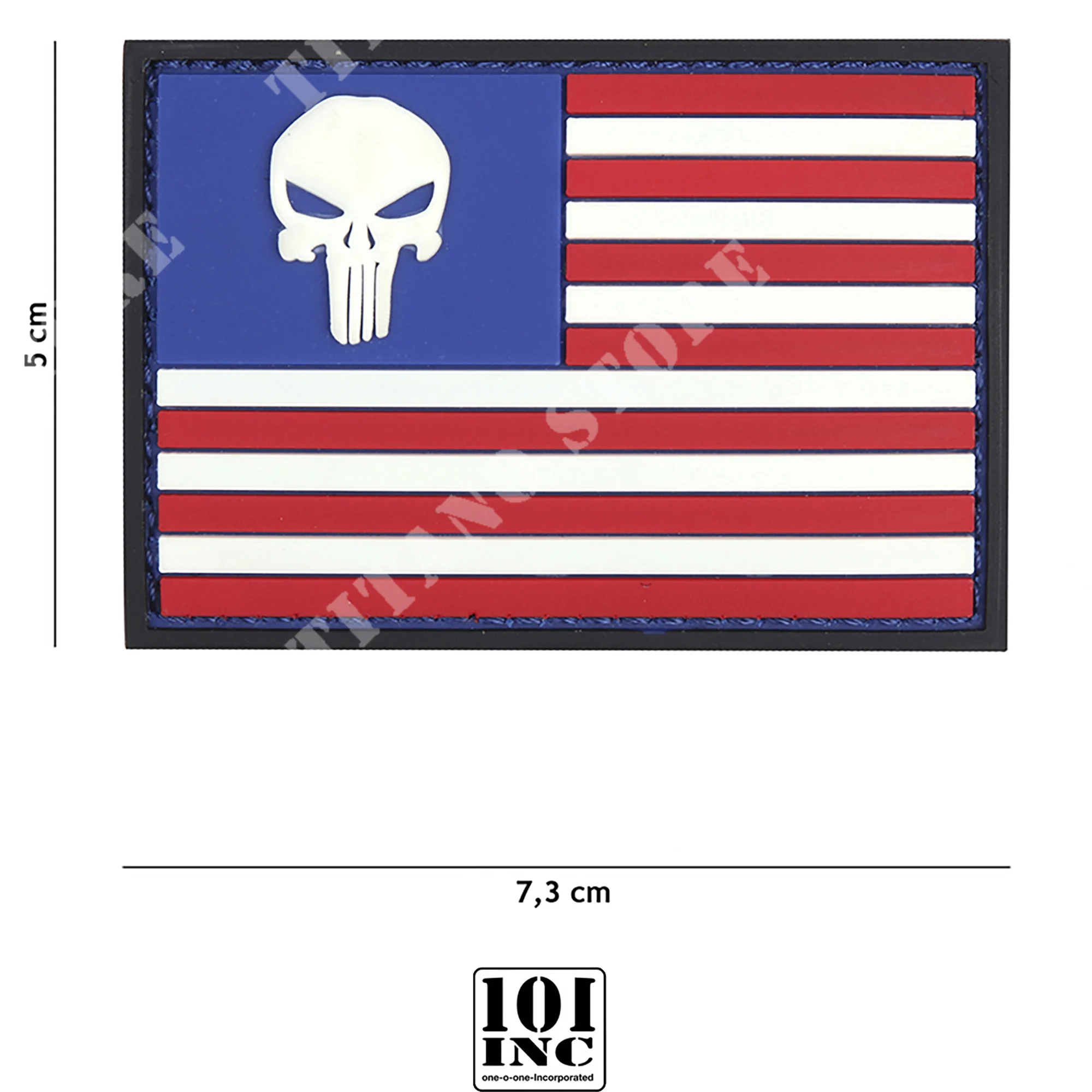 PUNISHER USA BANDERA 101 INC PARCHE PVC 3D (444130-5337)