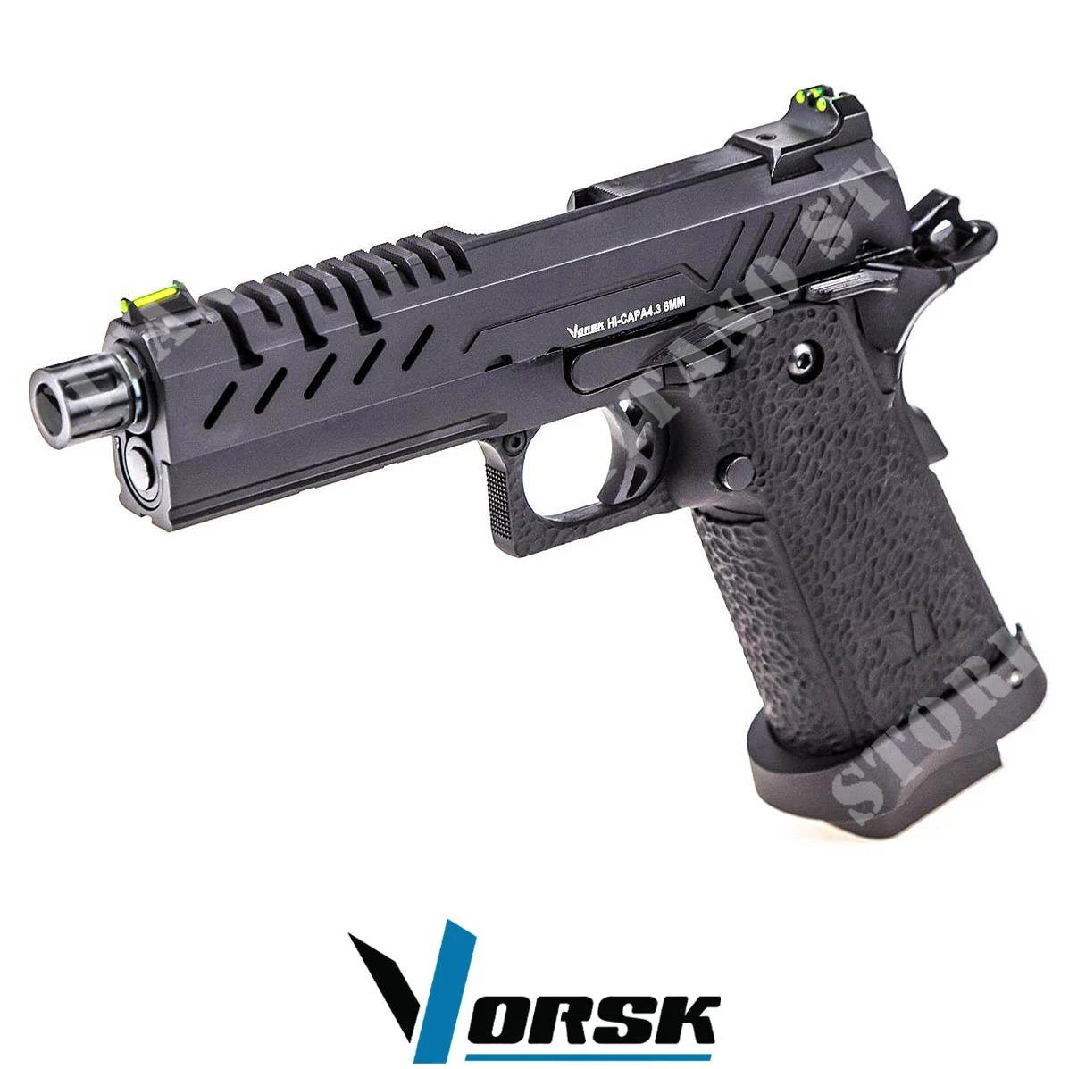 PISTOLA GAS HI-CAPA 4.3 NEGRA VORSK (P-VGP-02-01)