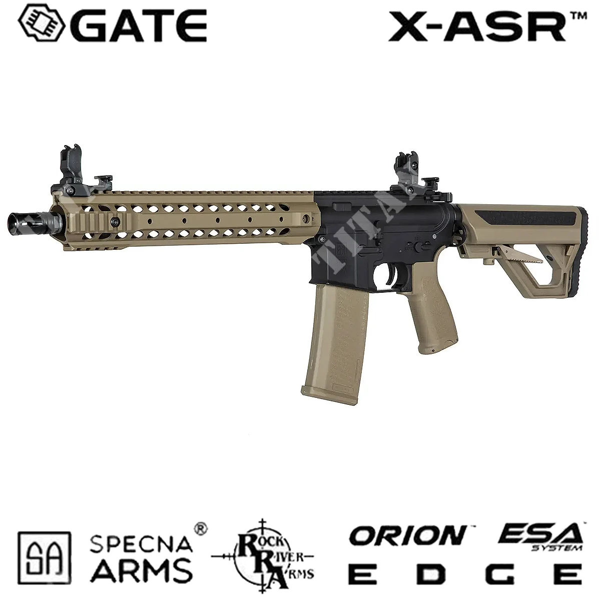 RIFLE M4 SA-E06-H EDGE NEGRO/TAN BRAZOS SPECNA (SPE-01-033906)