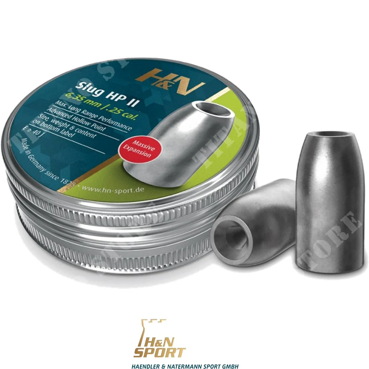 BABOSA DE PLOMO HPII 6.35MM .250 30GR H&N (HN-SLHPII.250-30)