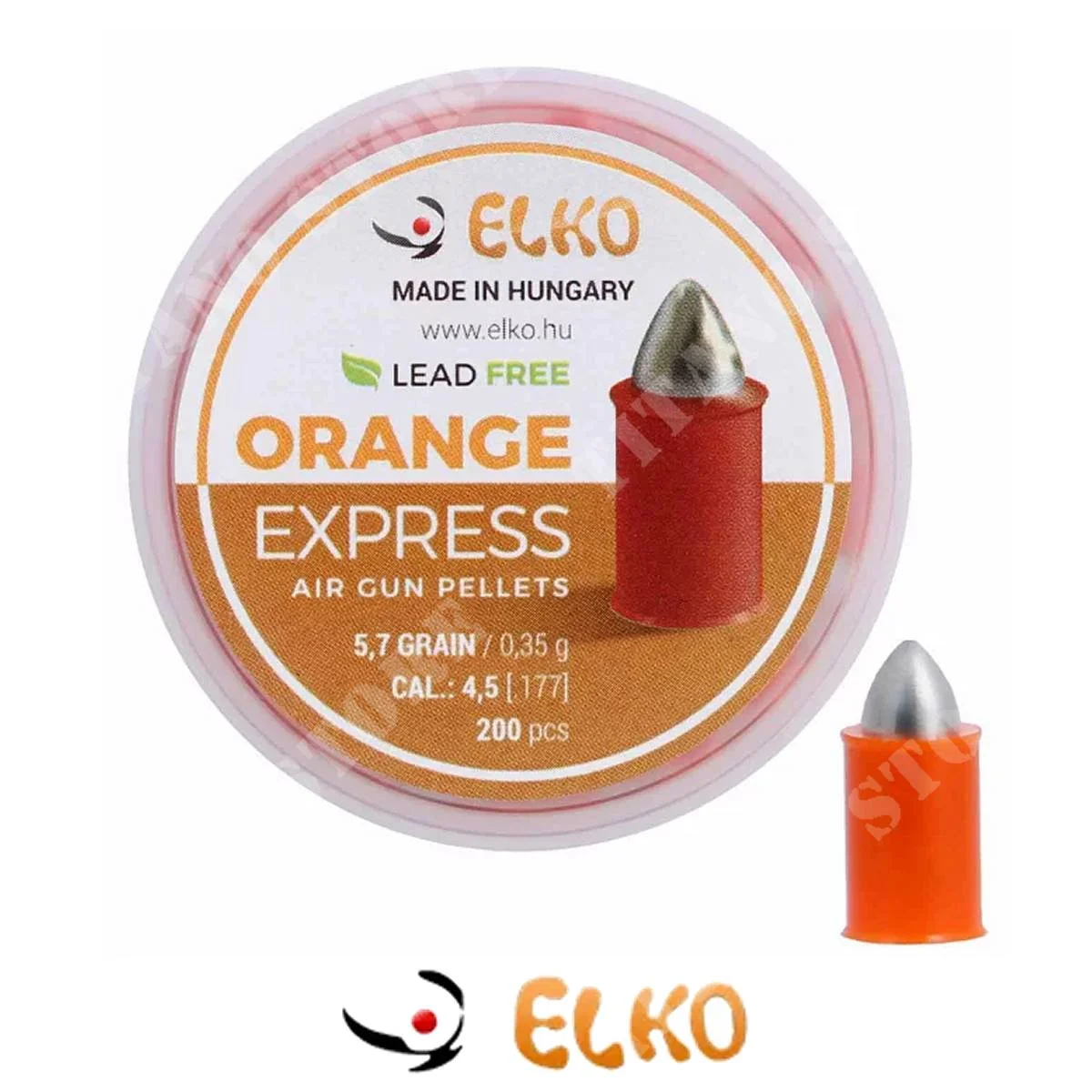 PLOMOS EXPRESS NARANJA CAL4,5MM 150uds ELKO (ICM101)