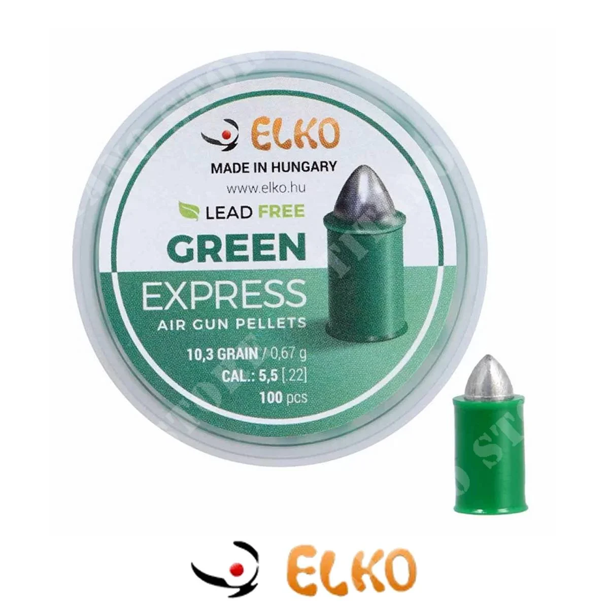 PINS VERDE EXPRESS CAL 5,5MM 100uds ELKO (ICM106)