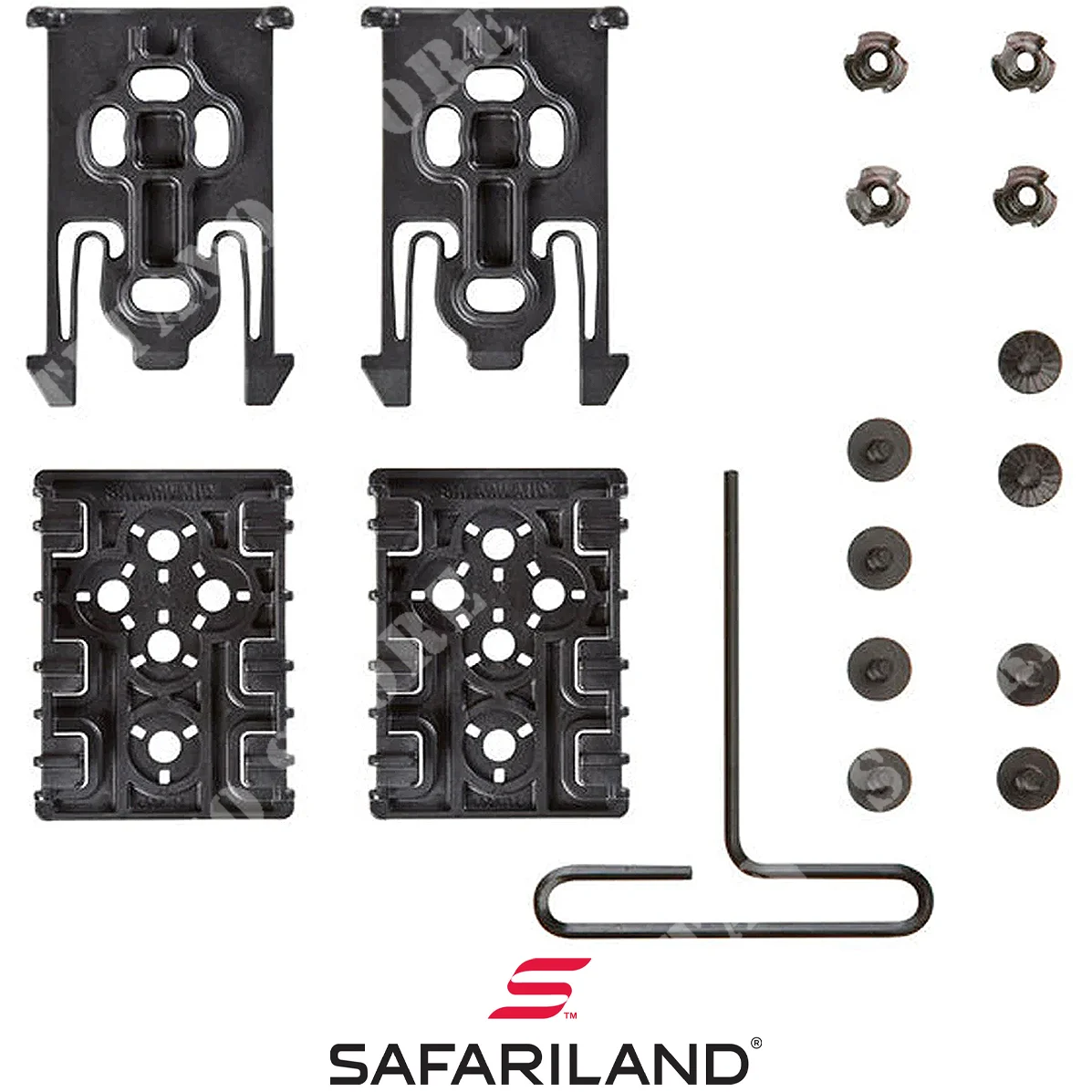 KIT FIJACIONES SAFARILAND NEGRO ELS (ELS-KIT1-2)
