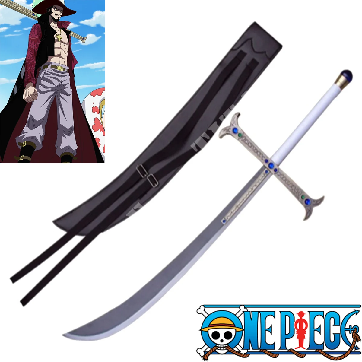 ESPADA YORU DE DRÁCULE MIHAWK ''HAWK EYES'' ANIME DE UNA PIEZA (ZS525-2)