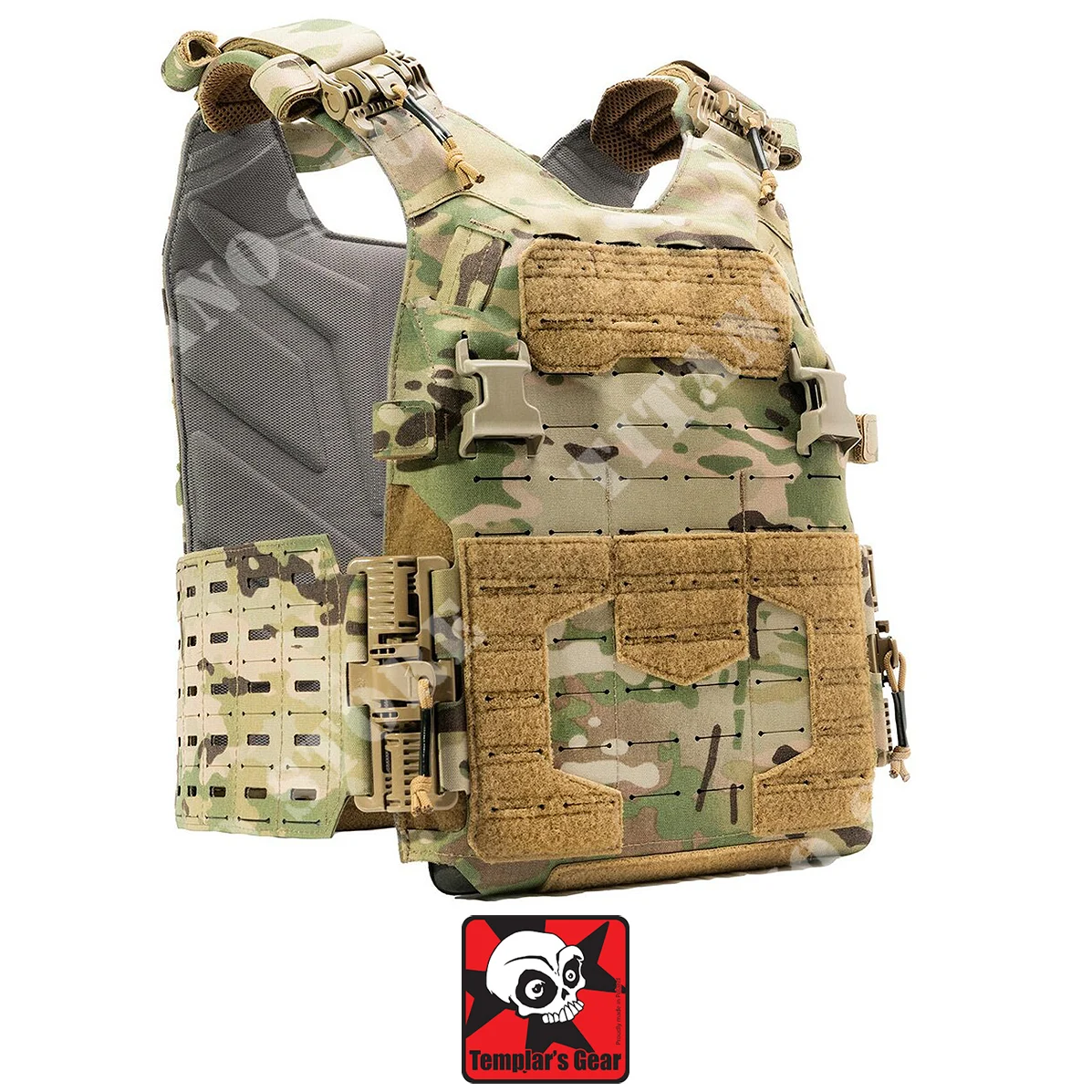 PORTA PLACAS CPC ROC TG-M MULTICAM G.4 TEMPLAR'S GEAR (TG-CPC-ROC-G4-MC-M)