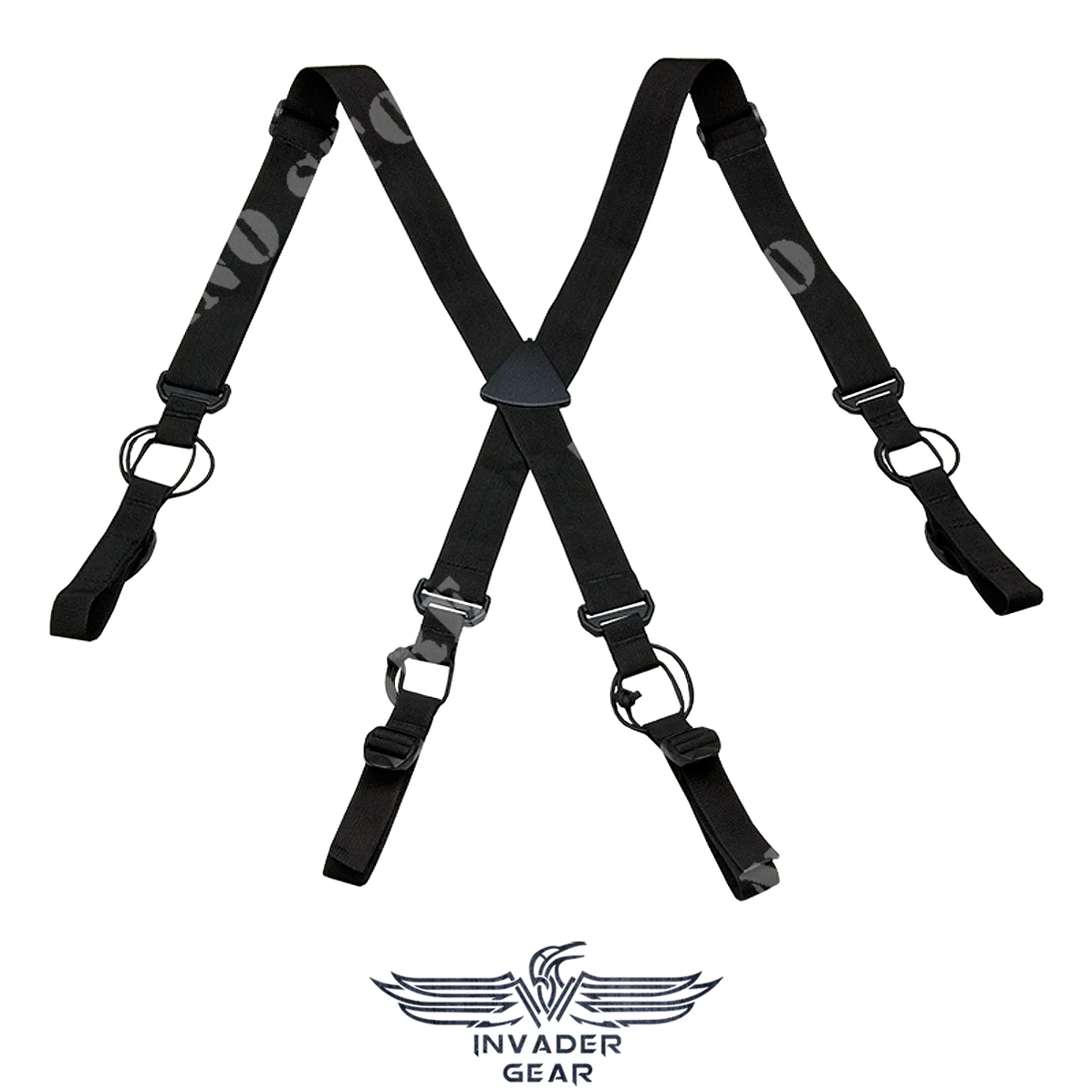 TIRANTES INVADER NEGROS DE BAJO ARRASTRE (INV-4037)
