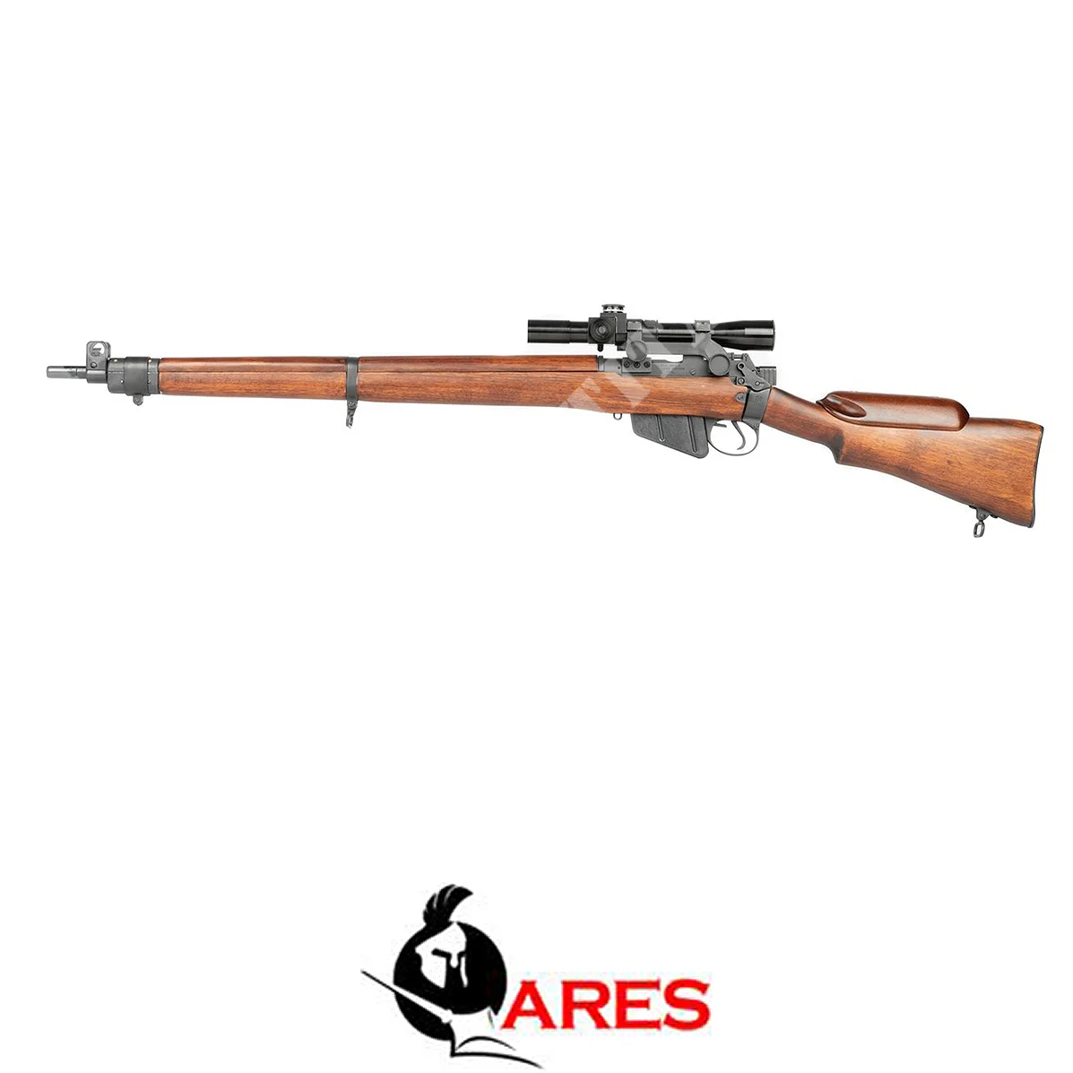 RIFLE DE CERROJO SMLE BRITISH NO.4 MK1 CON VISOR ARES (AR-CLA05)