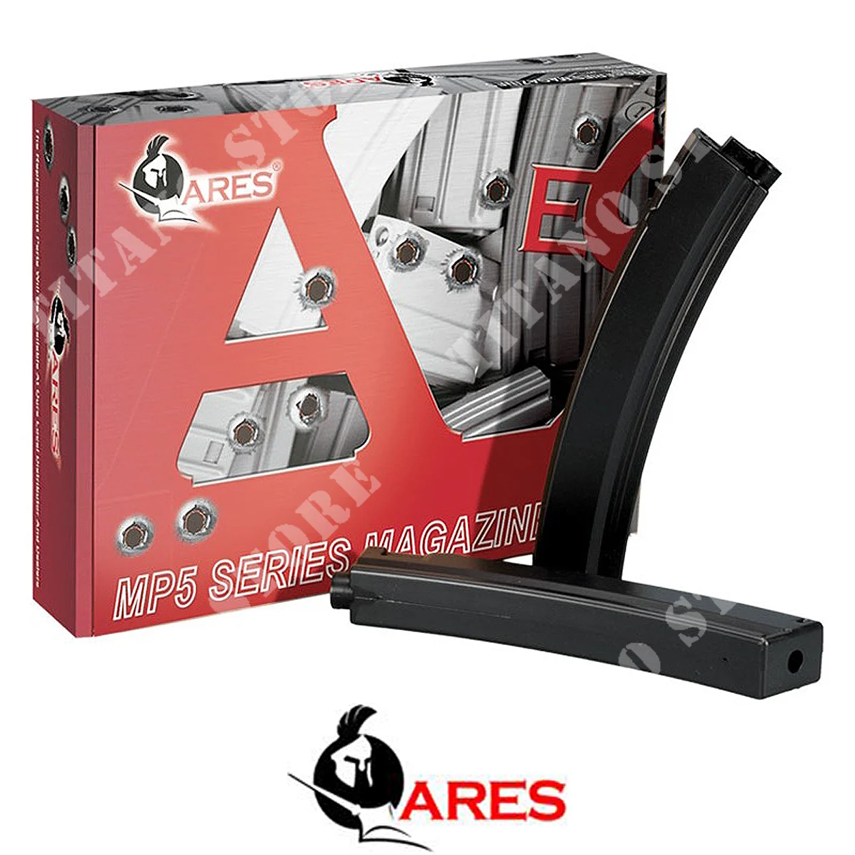 CAJA 10 CARGADORES MP5 MID-CAP 95 BB NEGRO ARES (AR-MAG-B-016)