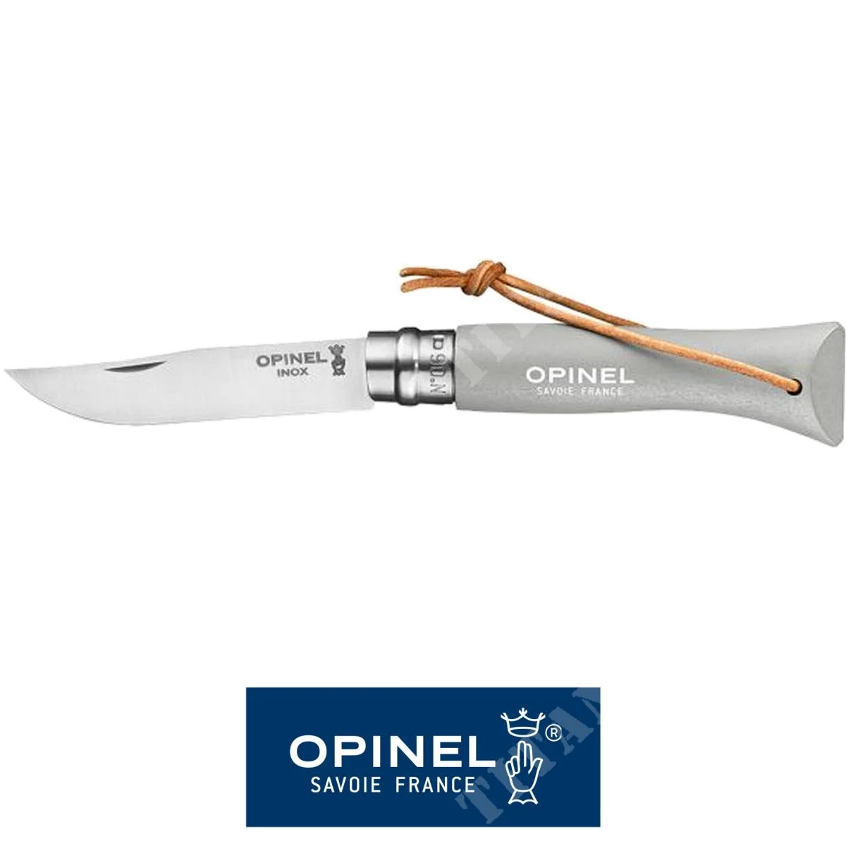 CUCHILLO N.06 COLORAMA NUVOLAC/OPINEL CORREA ACERO INOXIDABLE (OPN-002202)