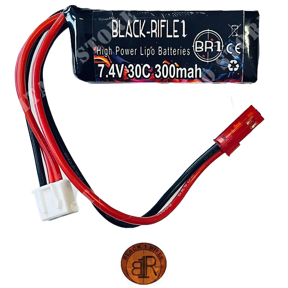 BATERÍA LIPO 7.4x300 MAH 30C HPA JST BR1 (BR-7.4X300-HPA)