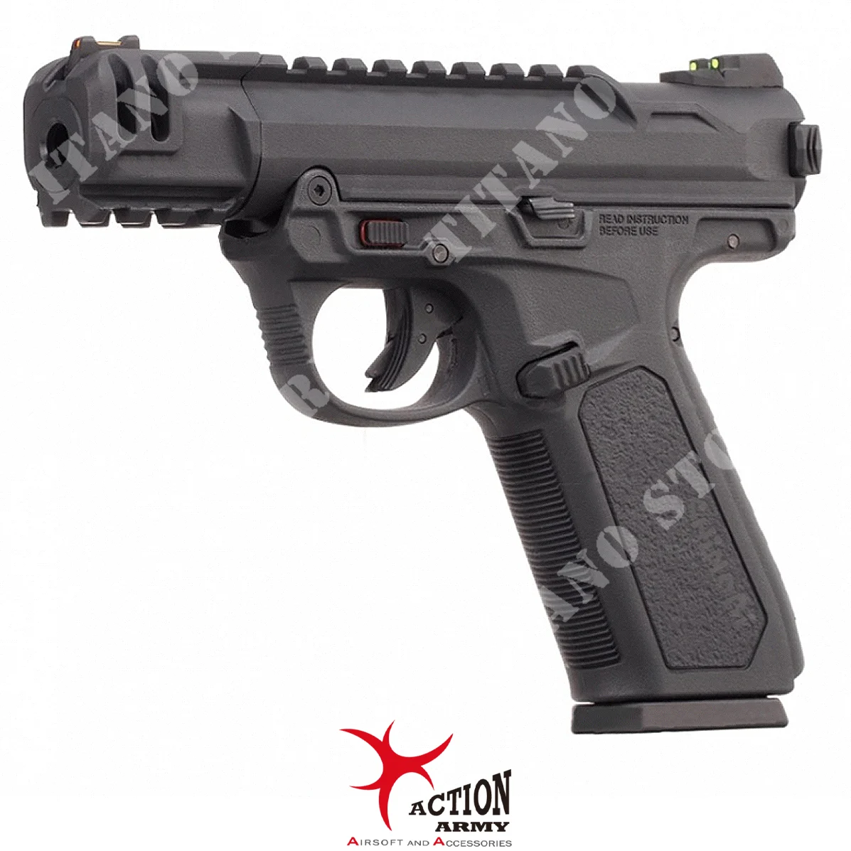 PISTOLA DE GAS AAP01C SHINOBI BLACK ACTION ARMY (AAP01COMPACT-BK)