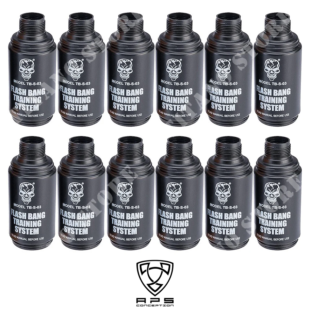 12 CARCASAS FLASH BANG PARA GRANADA THUNDER B APS (AP-S3)