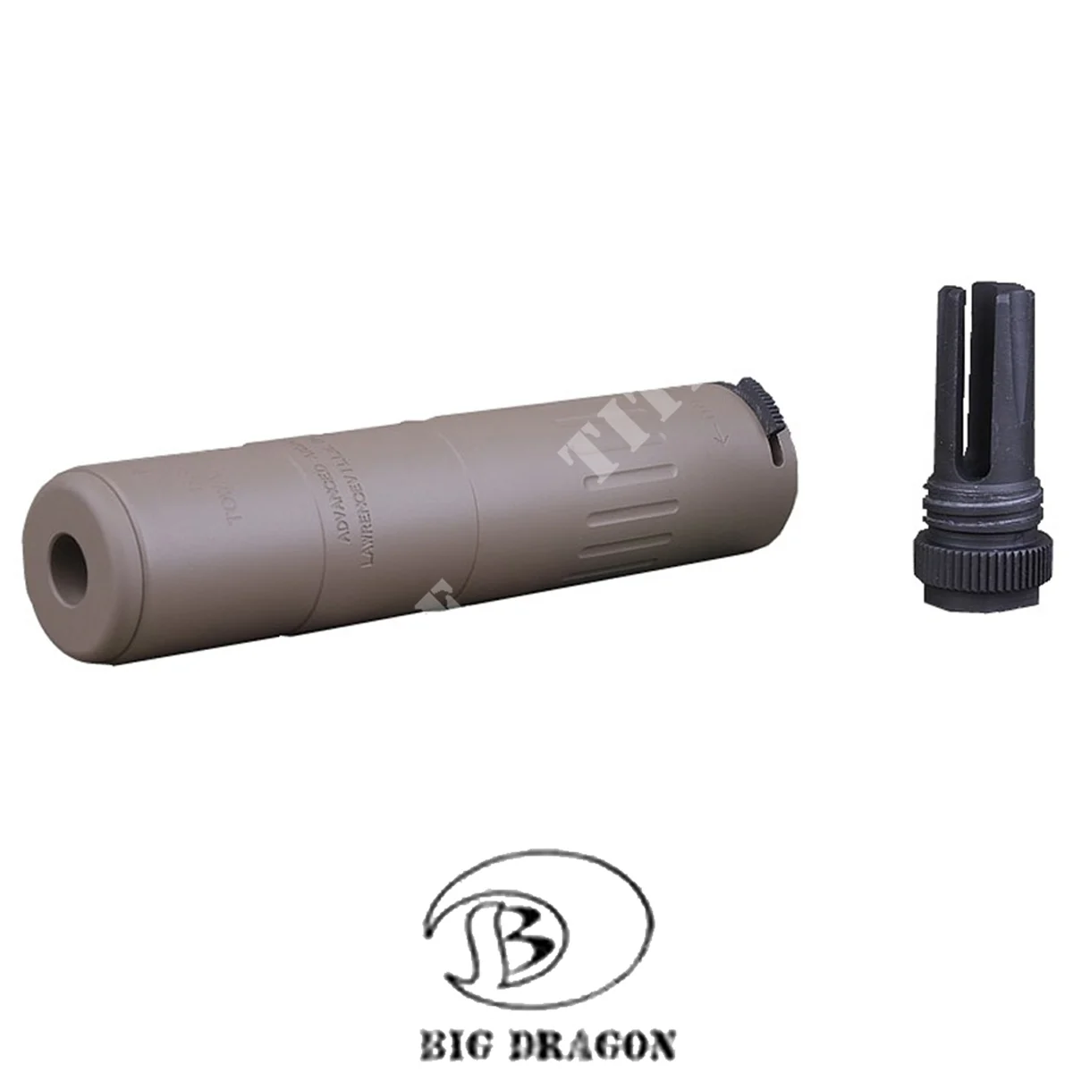 SILENCIADOR DELUXE DARK EARTH BIG DRAGON (BD-0503T)