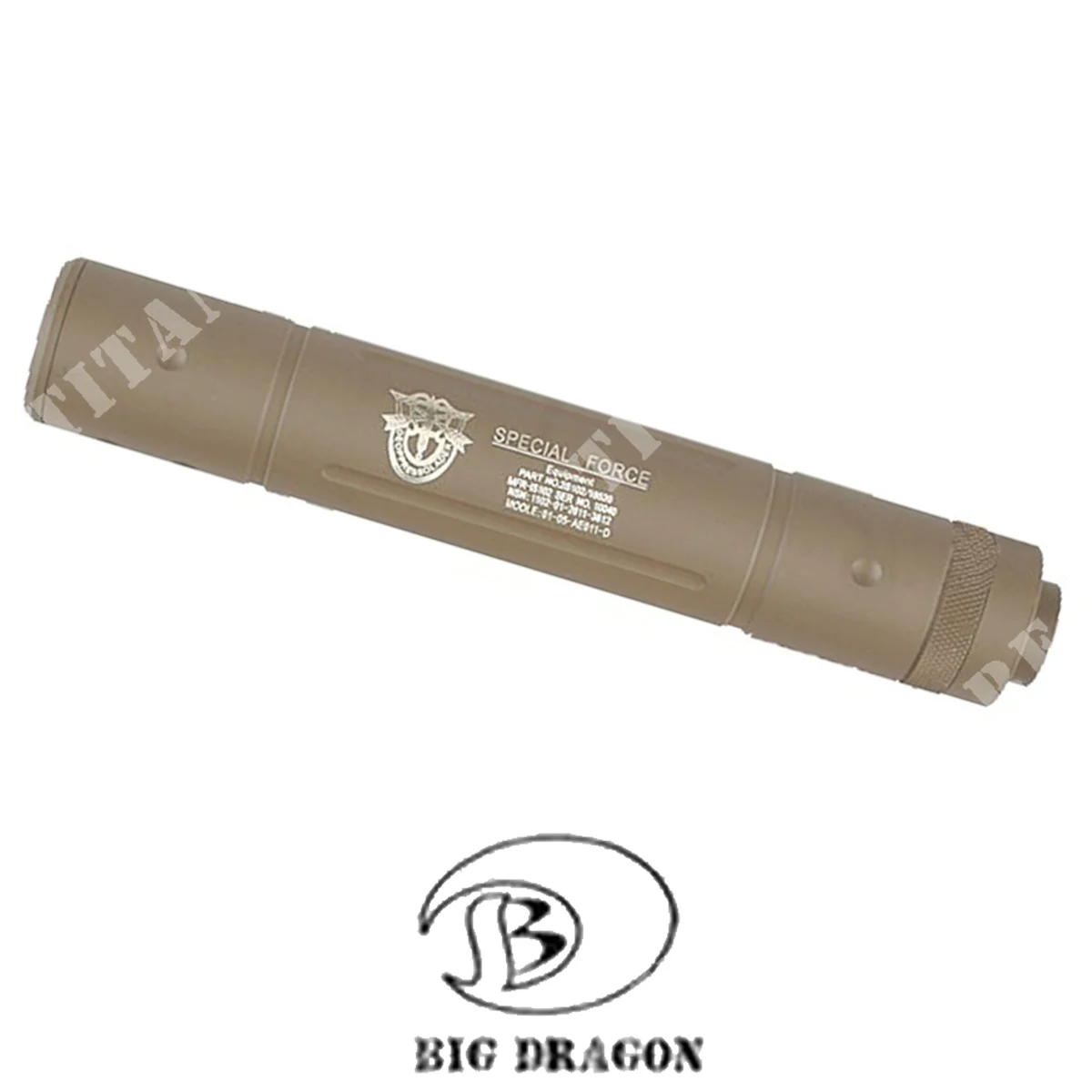 SILENCIADOR 195MM TIERRA OSCURA BIG DRAGON (BD-0453)