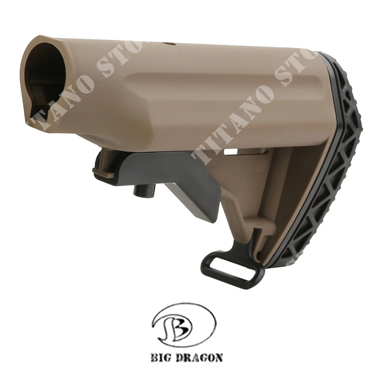 CULATA RETRÁCTIL HK PARA M4 DARK EARTH BIG DRAGON (BD-3679T)