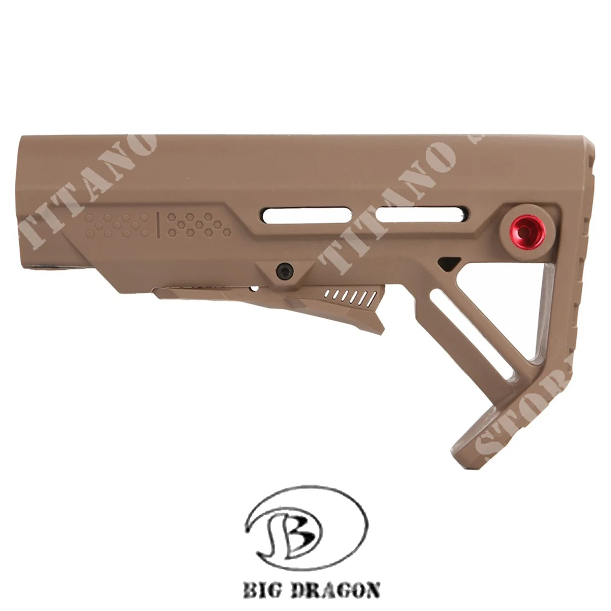 CULATA RETRÁCTIL PARA M4 DARK EARTH BIG DRAGON (BD-3671T)