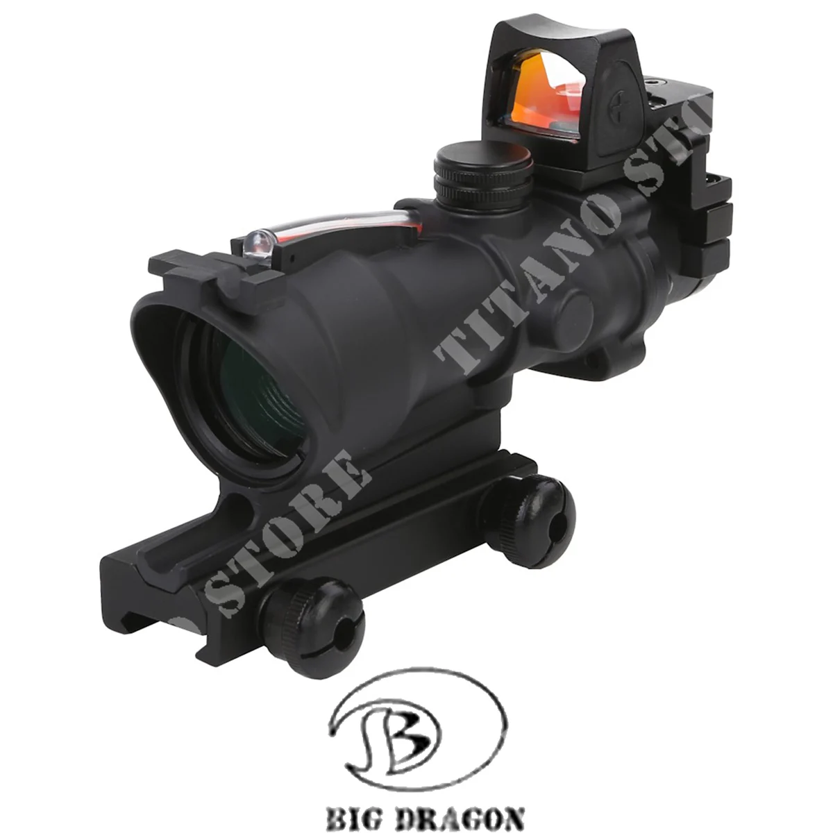 FIBRA ÓPTICA ACOG 4X32 CON RMR NEGRO BIG DRAGON (BD-5197)