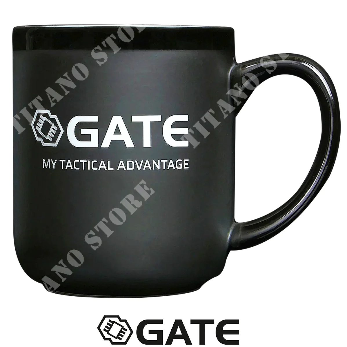 TAZA GATE GRANDE NEGRA (GATE-MUG)