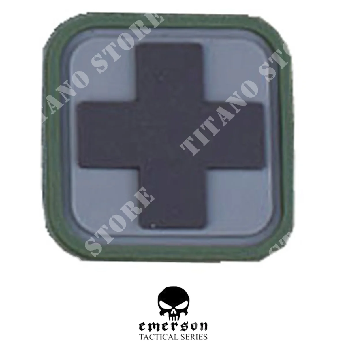 PARCHE DE PVC CUADRADO MEDIC VERDE EMERSON (EM5552F)