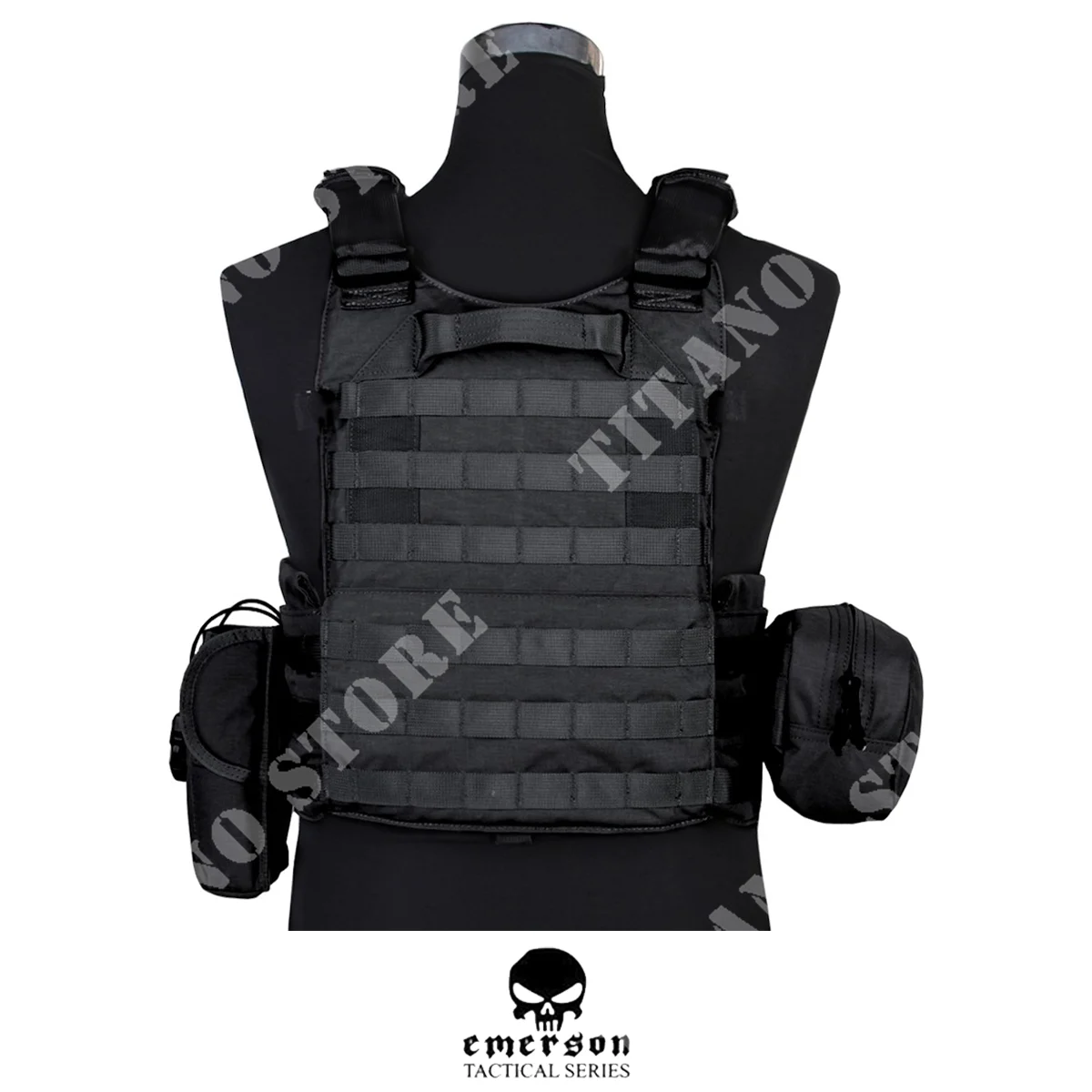 CHALECO TACTICO NEGRO EMERSON (EM7440BK)
