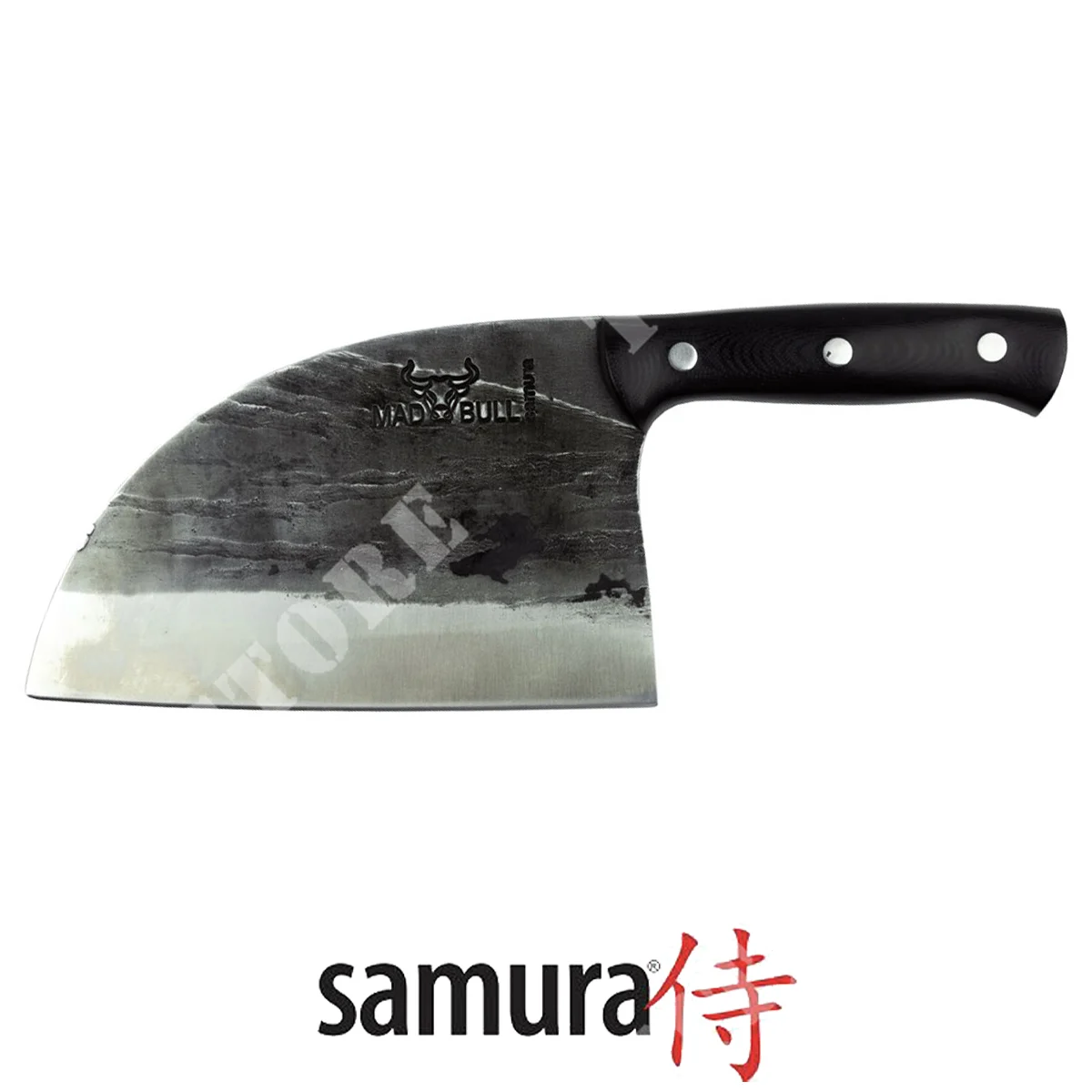 MAD BULL CHOPPER CLEAVER G-10 NEGRO 18CM SAMURA (C670SMB-00040B)