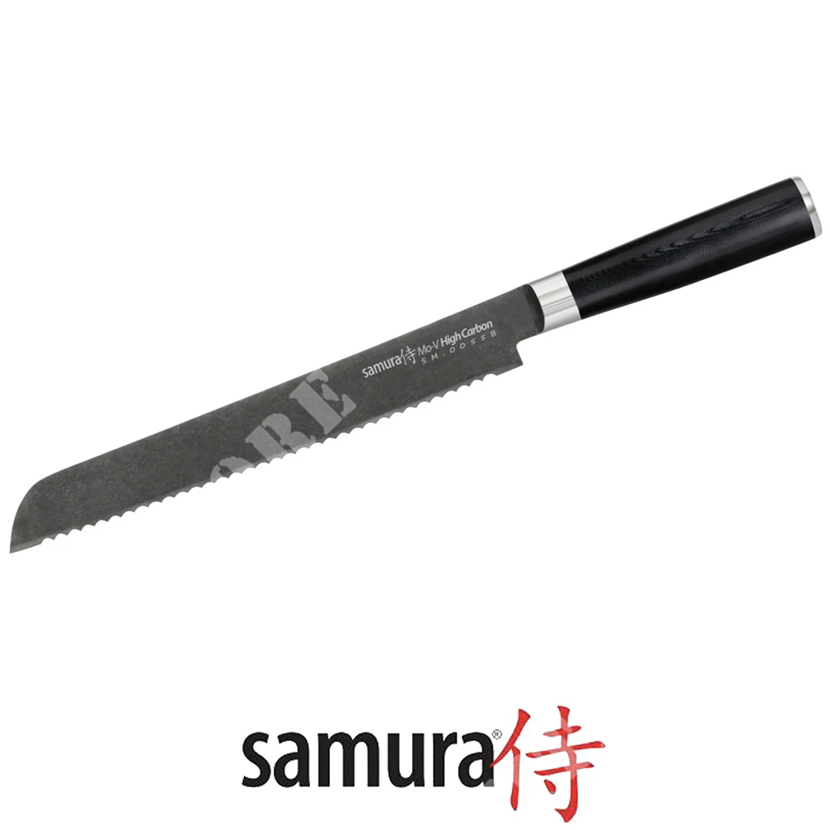 CUCHILLO PAN LAVADO A LA PIEDRA MO-V 23CM SAMURA (SM-0055B)
