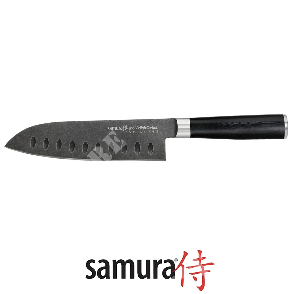 CUCHILLO MO-V STONEWASH SANTOKU 18CM SAMURA (SM-0094B)