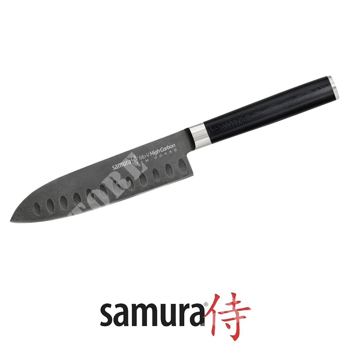 MO-V CUCHILLO STONEWASH PEQUEÑO SANTOKU 13.8CM SAMURA (C670SM093B)