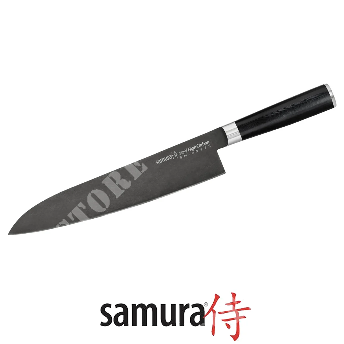 CUCHILLO COCINERO LAVADO A LA PIEDRA MO-V 24CM SAMURA (C670SM087B)