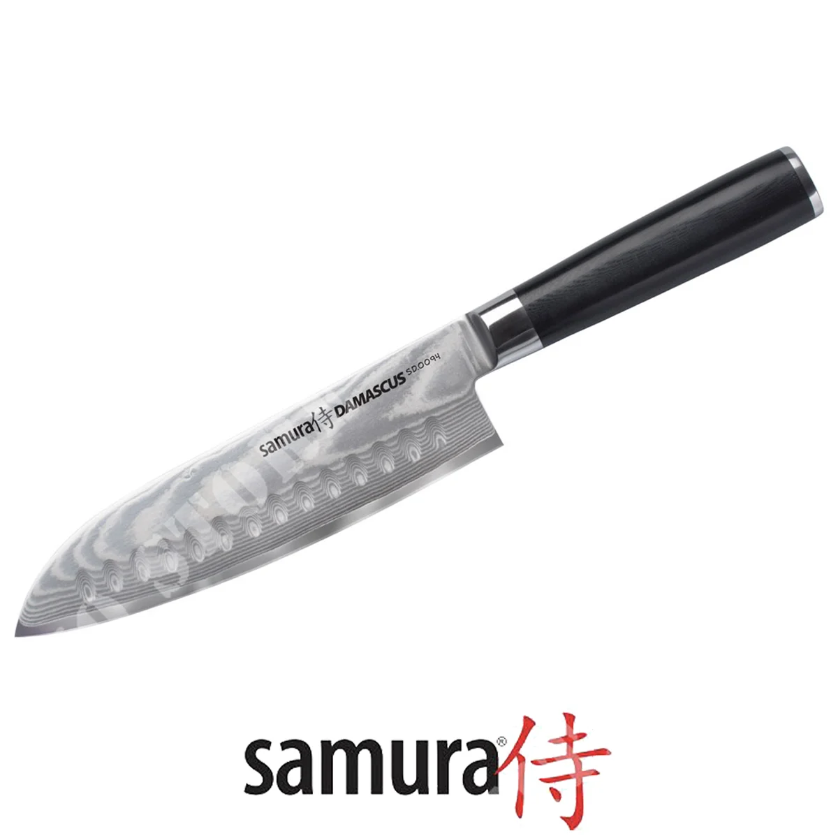 CUCHILLO DAMASCO SANTOKU CON PAREDES 18CM SAMURA (C670SD0094)