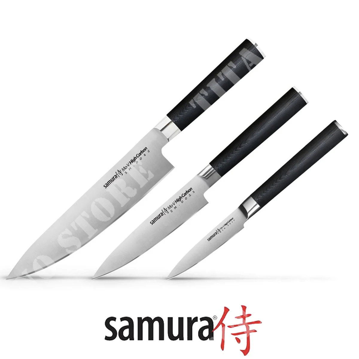 SET 3 UDS CUCHILLO COCINAR-FILETE-PARADOR MO-V SAMURA (SM-0220)