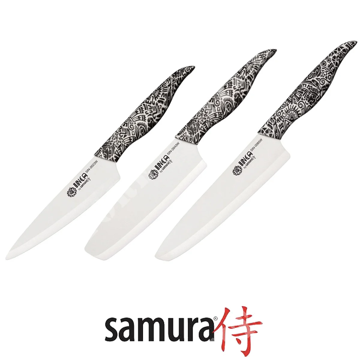 SET 3 PIEZAS SAMURA CERAMICA BLANCA INCA (C670SIN22W)