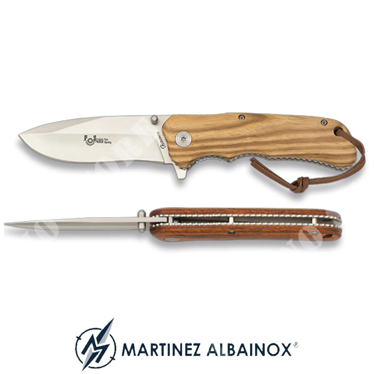 CUCHILLO HOJA 9CM ACERO HOMBRE/MADERA-NATURAL ALBAINOX (ALB-18013)