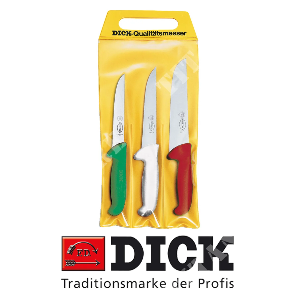 SET 3 PCS CUCHILLO CARNICERO TRICOLOR ERGOGRIP DICK (C538255800)