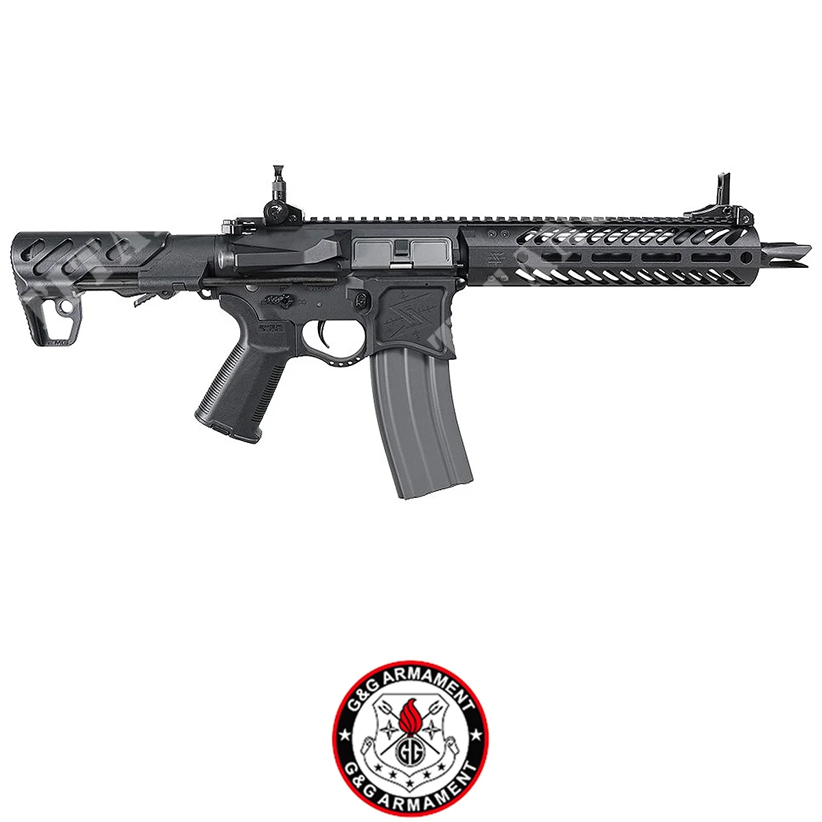 FUSIL SBR8 EMG SEEKINS PRECISION 9'' NEGRO G&G (GG-SBR8EMG-9)