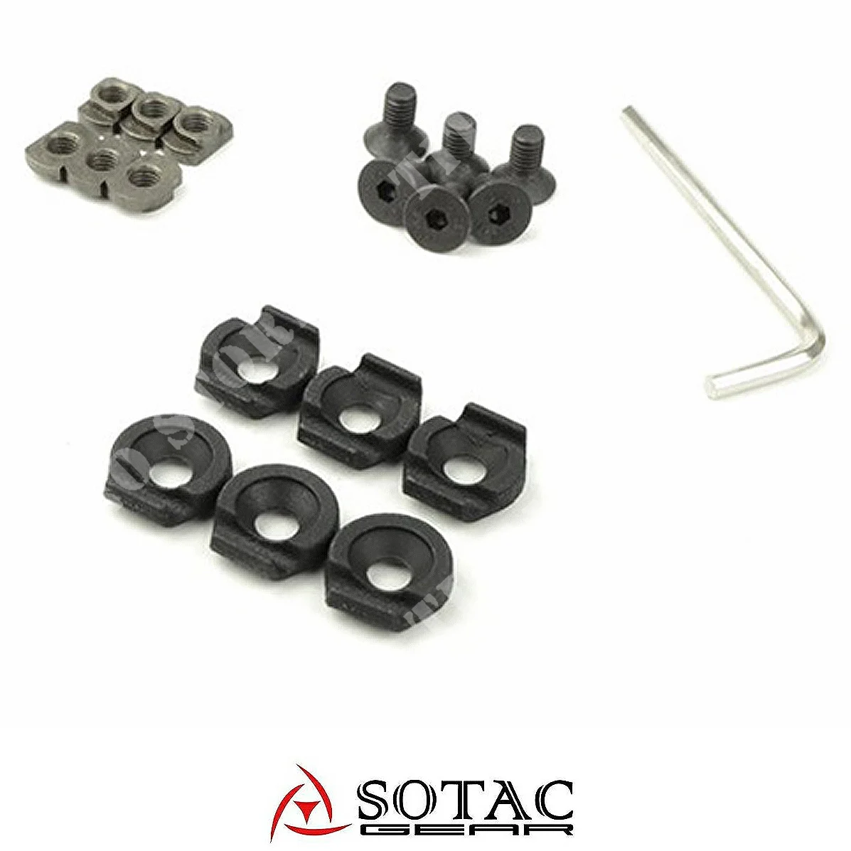 JUEGO DE CLIP PARA CABLE M-LOK NEGRO SOTAC (STC-XK-01-BK)