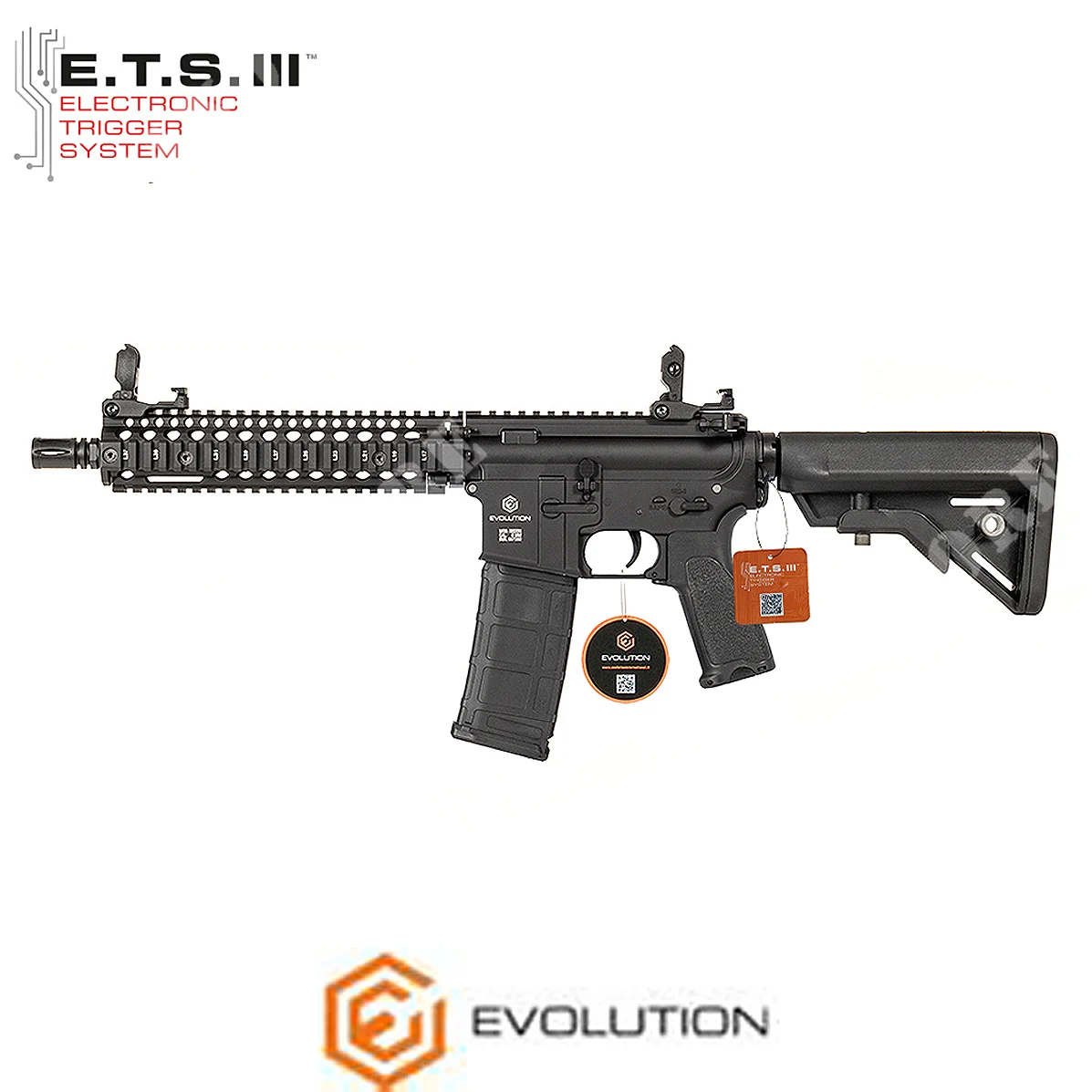 RIFLE MK18 MOD 1 10.8'' NEGRO ETS EVOLUTION (EH50AR-ETS)