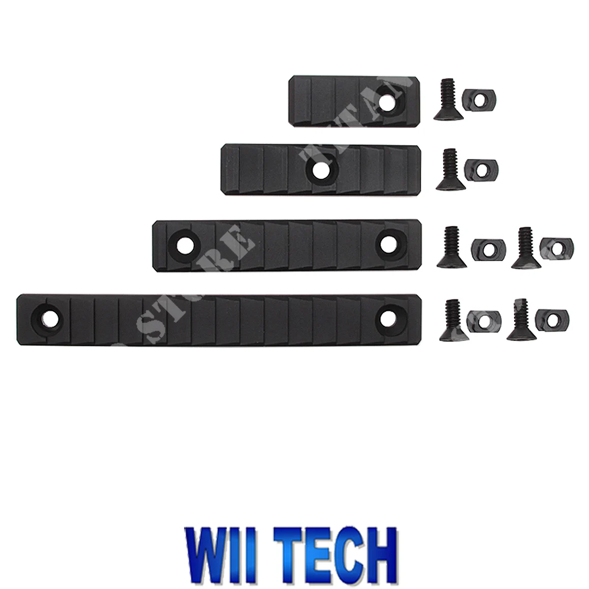 CONJUNTO DE CUBIERTA DESLIZANTE DE METAL M-LOK PARA WII TECH STAIR (WII-5088)