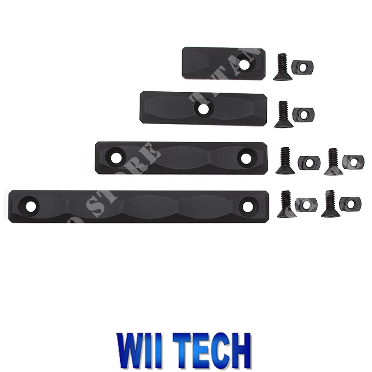 CONJUNTO DE CUBIERTA DESLIZANTE METÁLICA WII TECH WAVE M-LOK (WII-5080)
