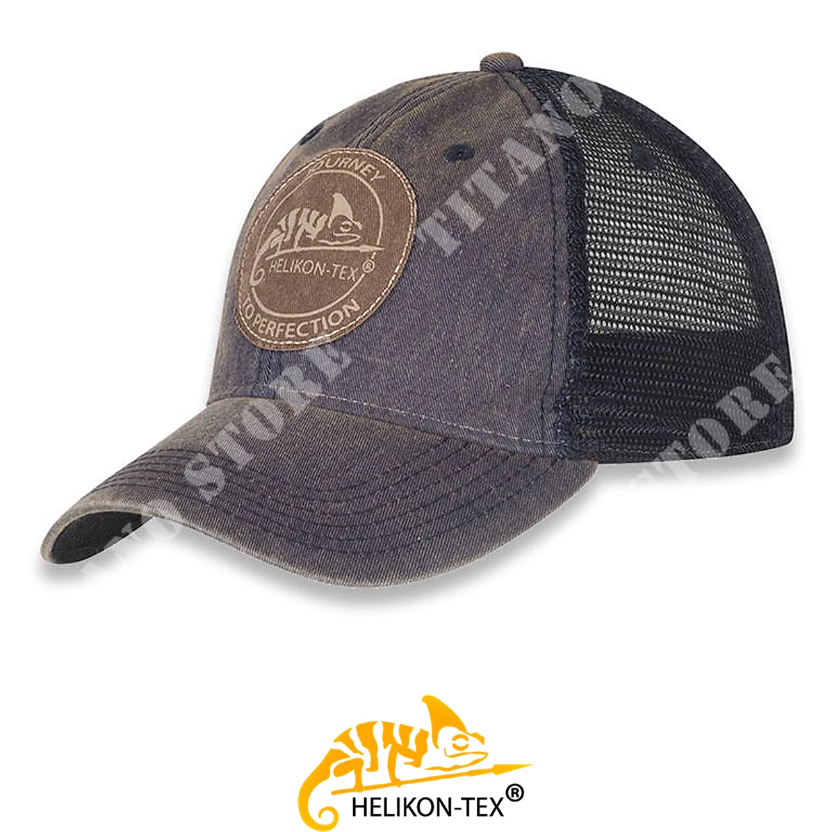 GORRA DE BÉISBOL HELIKON MARRÓN LOGO JEANS (CZ-HTC-DW-0U37A)