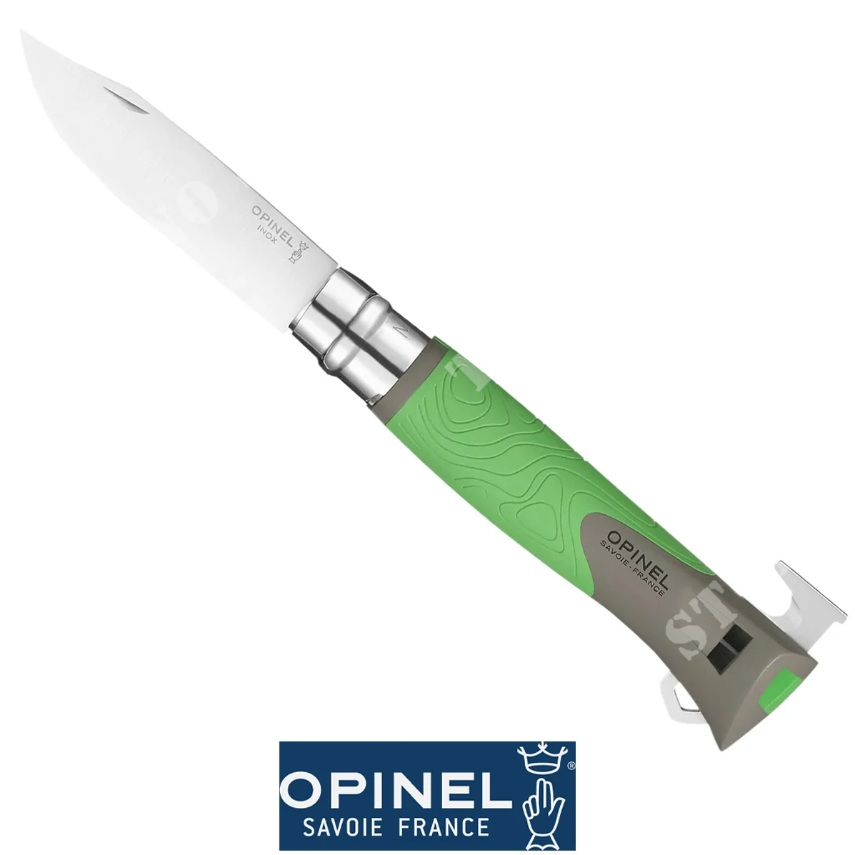CUCHILLO QUITAGARRAPITAS OPINEL GREEN EXPLORE N.12 (OPN-024894)