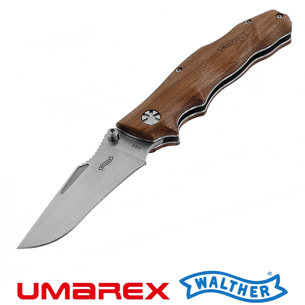 AFW3 CUCHILLO HOJA SATINADA MANGO MADERA WALTHER UMAREX (5.0861)