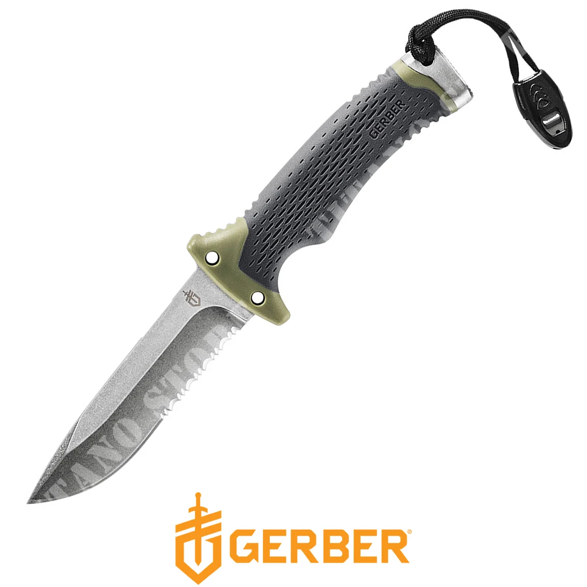CUCHILLO GERBER ULTIMATE HOJA FIJA NEGRO/VERDE (30-001830)