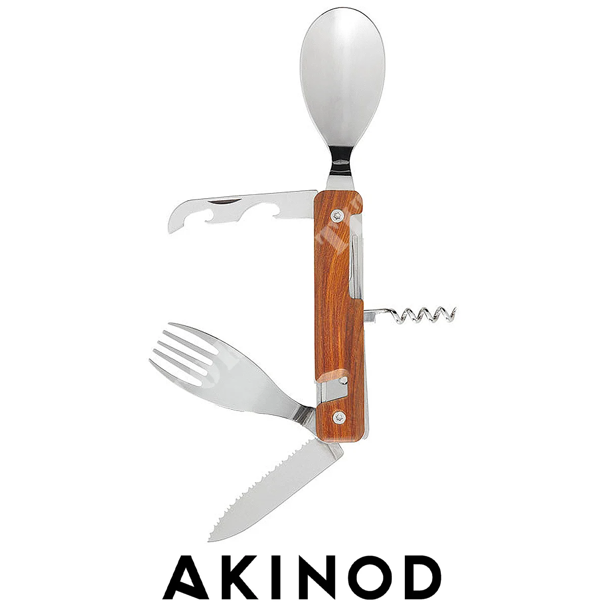 CUBIERTOS MULTIFUNCION 13H25 MAGNÉTICO COLAL MADERA AKINOD (A02M00005)